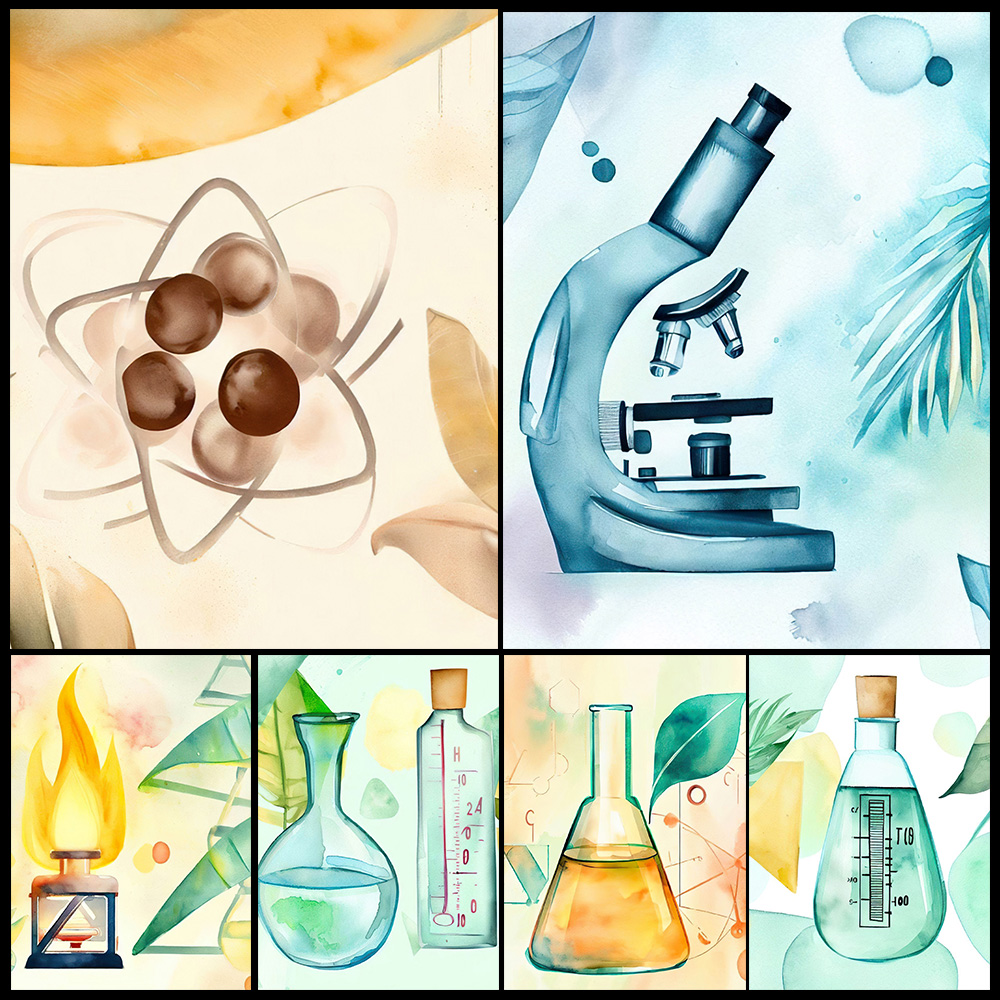 Science Nursery - Мультфильм химия наука стакан биология детский
