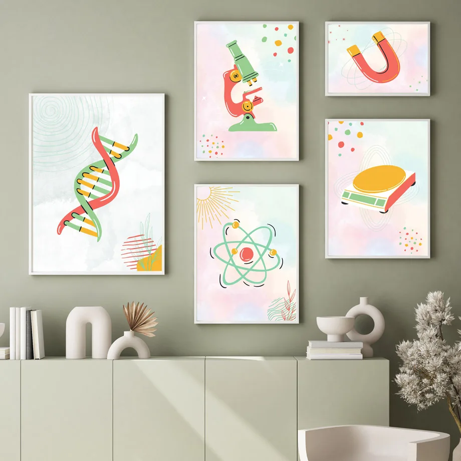 Science Nursery - Научные плакаты с изображением биологических клеток,
