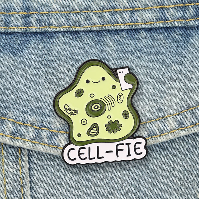 Science Buddies - Значки-броши CELL-FIE с биологическими клетками, мультяшные