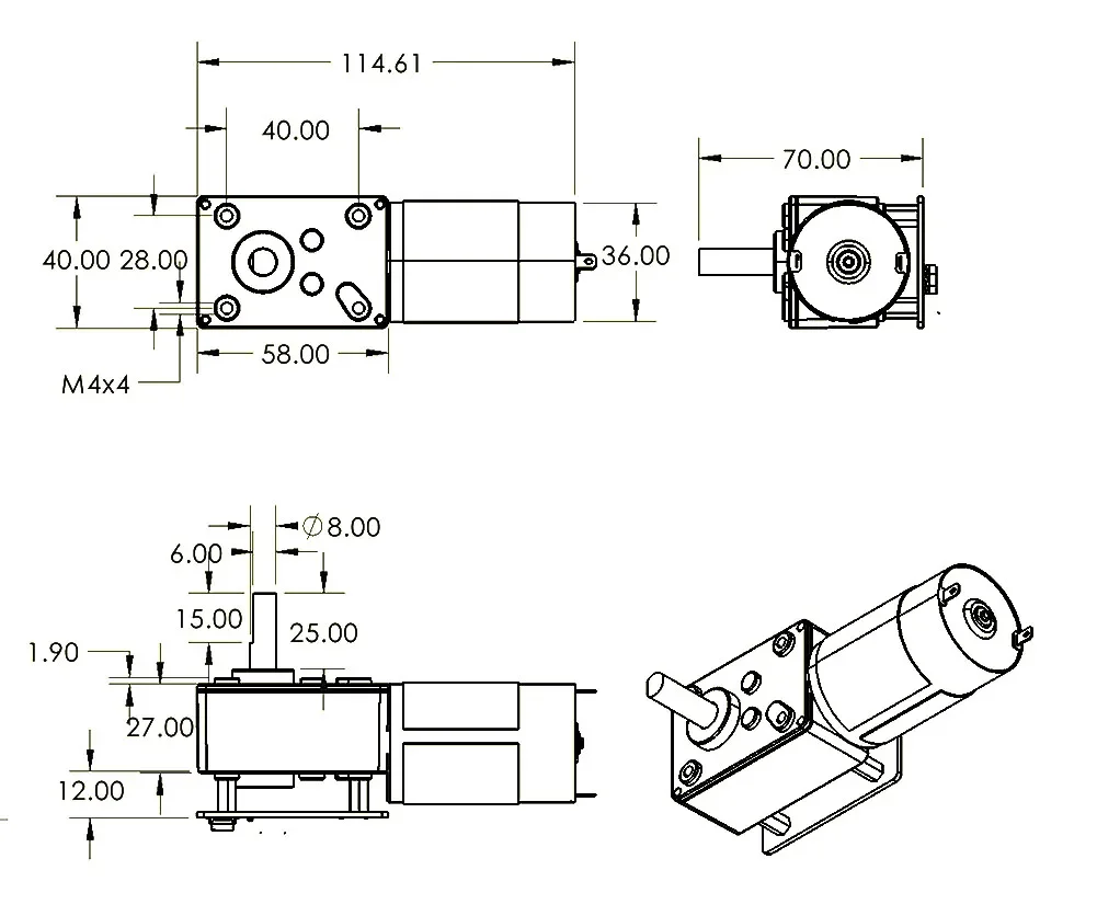 Robot Arm Motor - ASMC-LQ ASME-SQ 60/70/120 кг Серводвигатель с