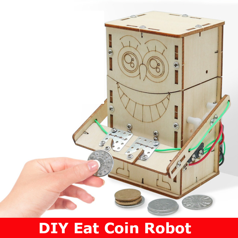 Деревянный электрический робот – обзор и цена Science Robotics