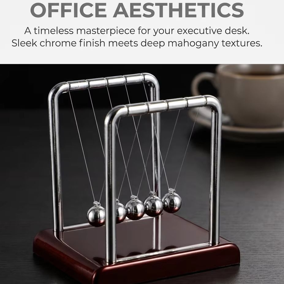 Колыбель Ньютона: балансирующи – обзор и цена Newton Cradle Large